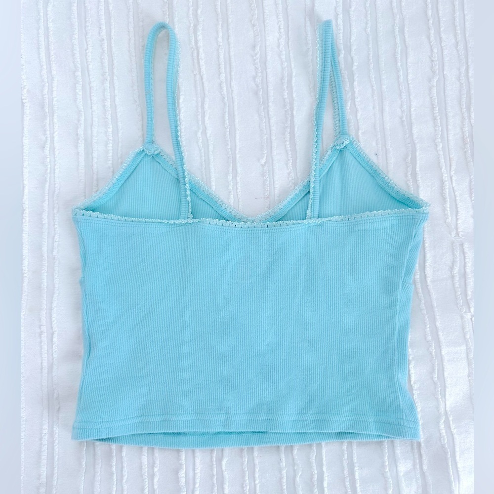 Pacsun Me to We Teal Lace Trim Tank Size Small - Picture 5 of 6